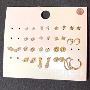 102 - forever 21 set of 16 earrings
